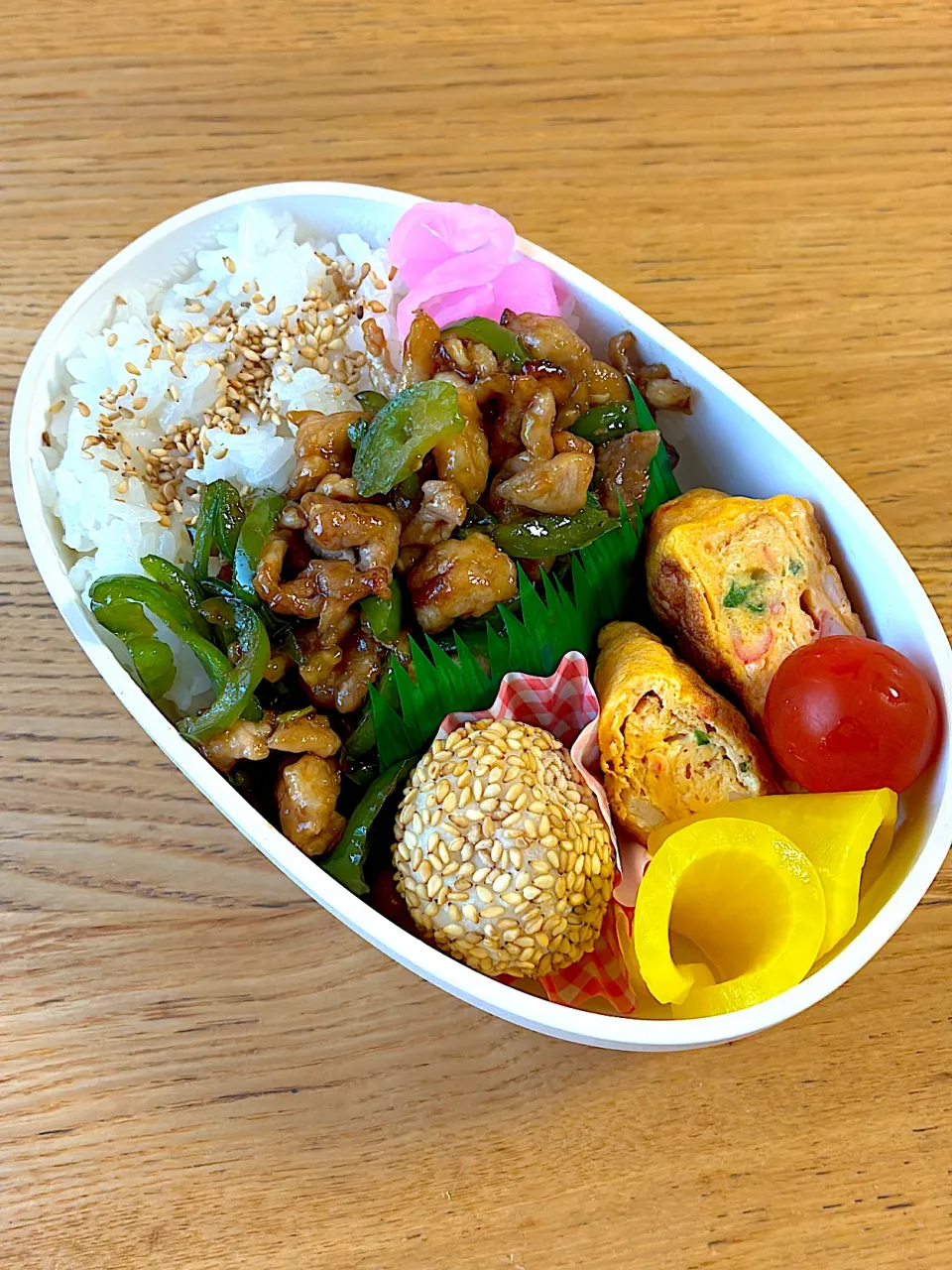 青椒肉絲弁当|たまさん