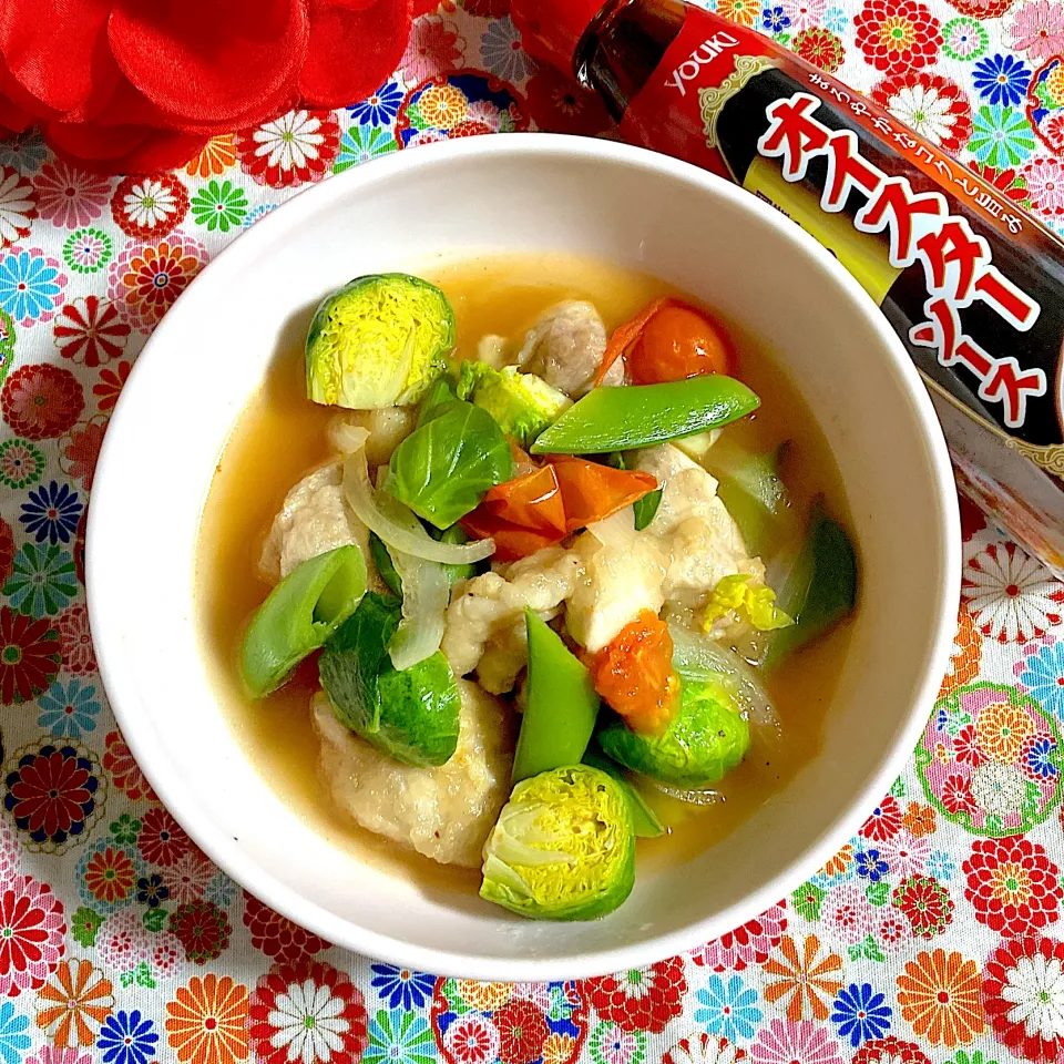 春野菜と鶏肉のスープ煮✨|ringonamaさん
