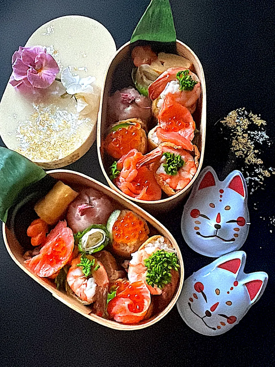 立春のふたりのお弁当 ~一口稲荷|とんちんさん