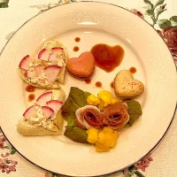 バレンタインプレート|アスママさん