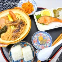 沖縄煮付けと焼き鮭定食|TakeBooさん