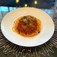 休日のあさごはんは、ミートスパゲティ🍝|yokoさん