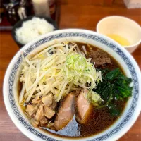 ピリ辛味噌もやし＋生玉子＋ライス@支那そば とも|morimi32さん