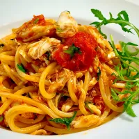 Spicy crab pasta|12Dragonさん