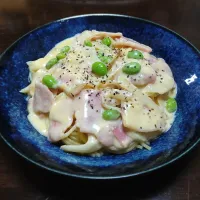 節分コーンスープパスタ😍🍝🌽|ソコツモノさん