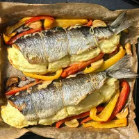 まる(丸大豆)さんの料理 マッシュポテトを詰めたニシンのオーブン焼き|まる(丸大豆)さん