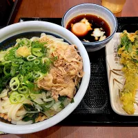 旨辛肉つけ汁うどんとなばな天＠霞ヶ関|Yasuhiro Koikeさん