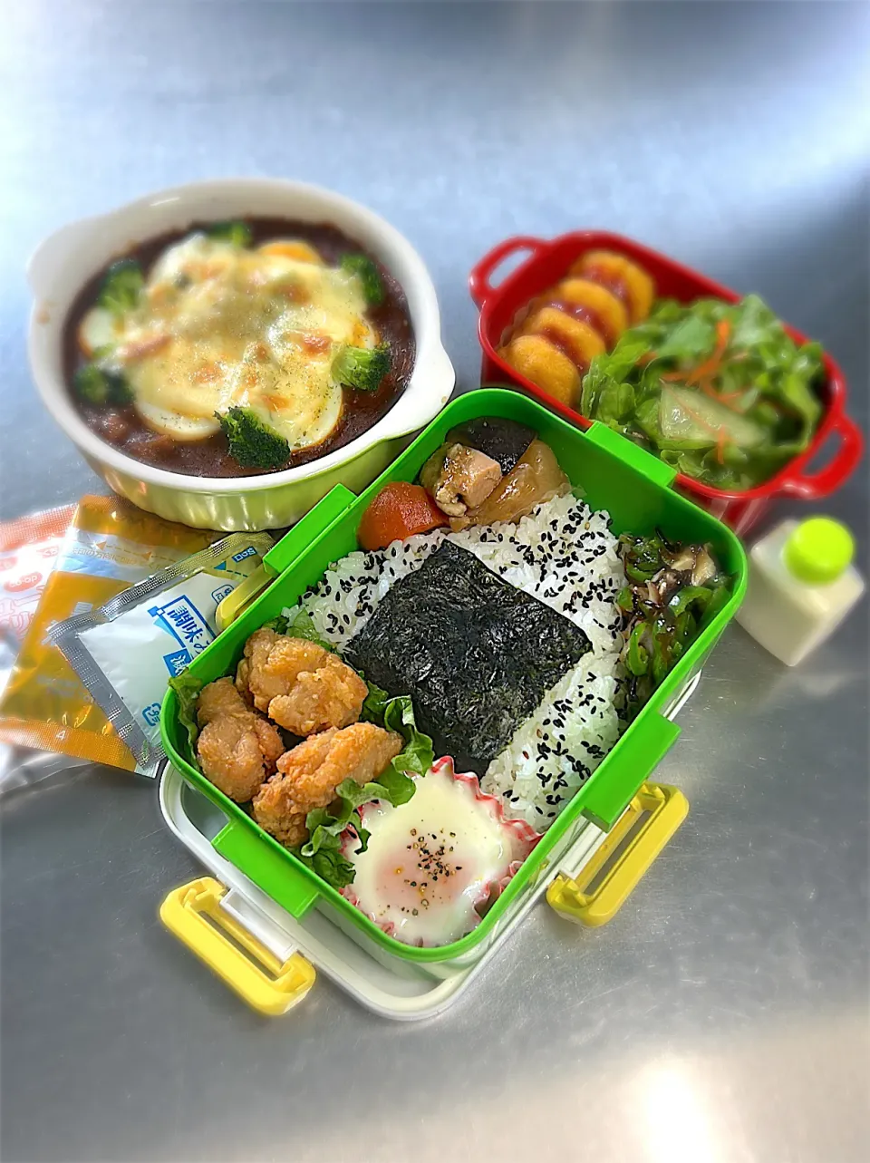 R8.2/4 ㈬  ·͜·♡ 今日のお弁当 👨🏻‍🍳|hamakoさん