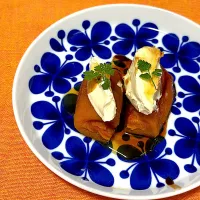 KimaLABOさんの料理 あんぽ柿マスカルポーネ　× フォルタン　グルナッシュ種100% #干し柿