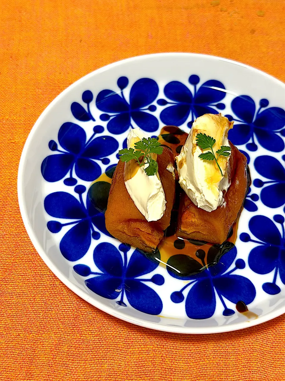 KimaLABOさんの料理 あんぽ柿マスカルポーネ　× フォルタン　グルナッシュ種100% #干し柿|KimaLABOさん