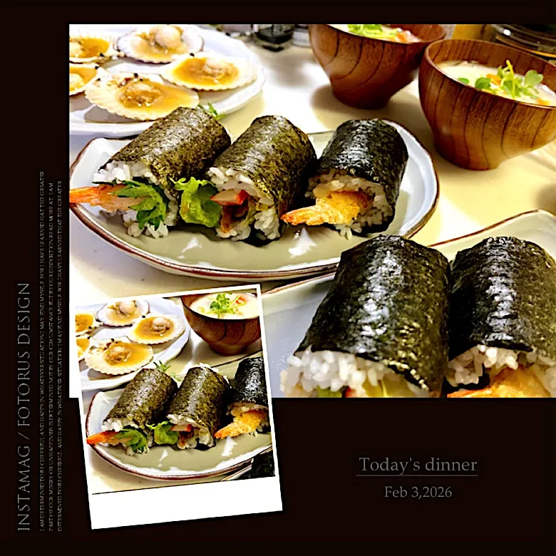 節分の日の晩ごはん。|aki_puさん