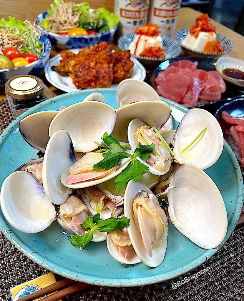 御神酒を使って蛤の酒蒸し〜♨️|ラゴさん。さん