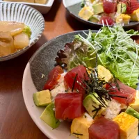 節分のちらし寿司と、ビッグお稲荷さん|naho_nonaさん