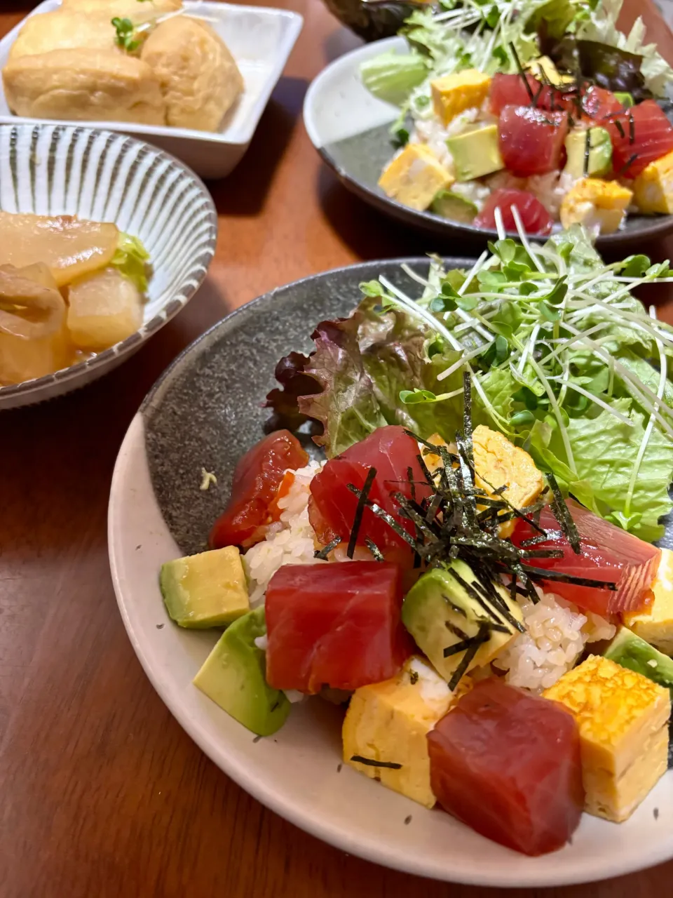 節分のちらし寿司と、ビッグお稲荷さん|naho_nonaさん