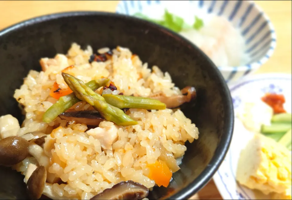鶏の炊き込みご飯|なつさん