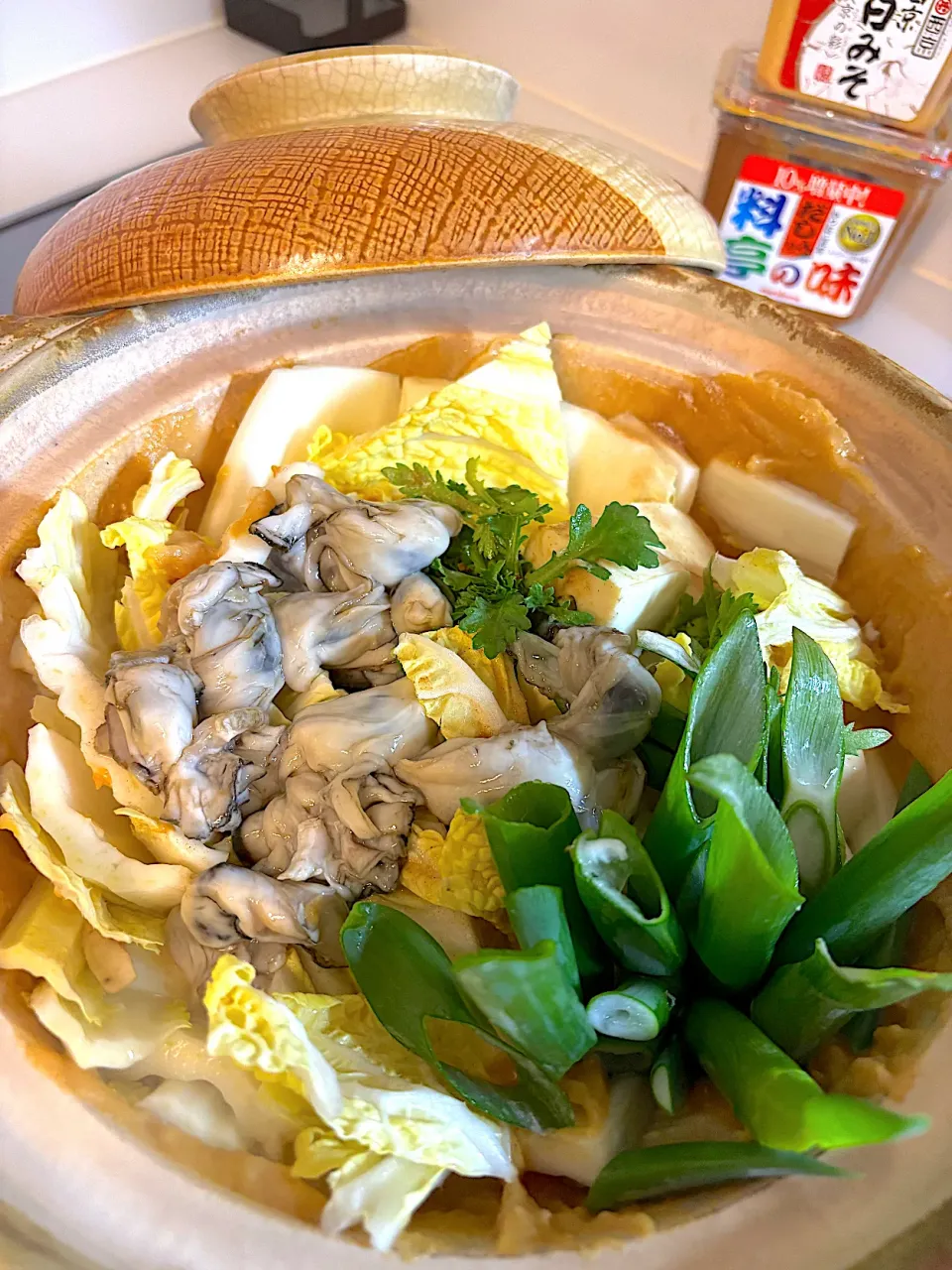 牡蠣の土手鍋|シュトママさん