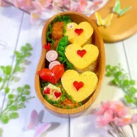 ハートおにぎり弁当|sachikoさん