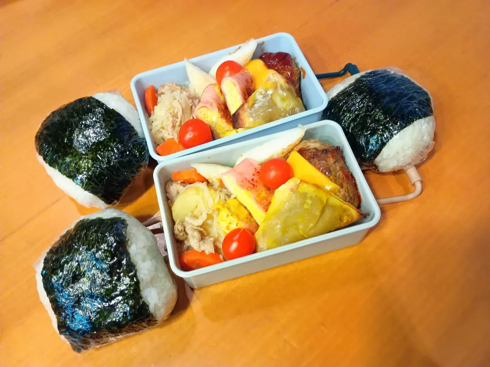 次男弁当&おにぎり|tamagomagomagoさん