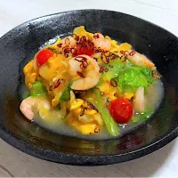 具沢山過ぎのエビ天津丼|tap.rinさん