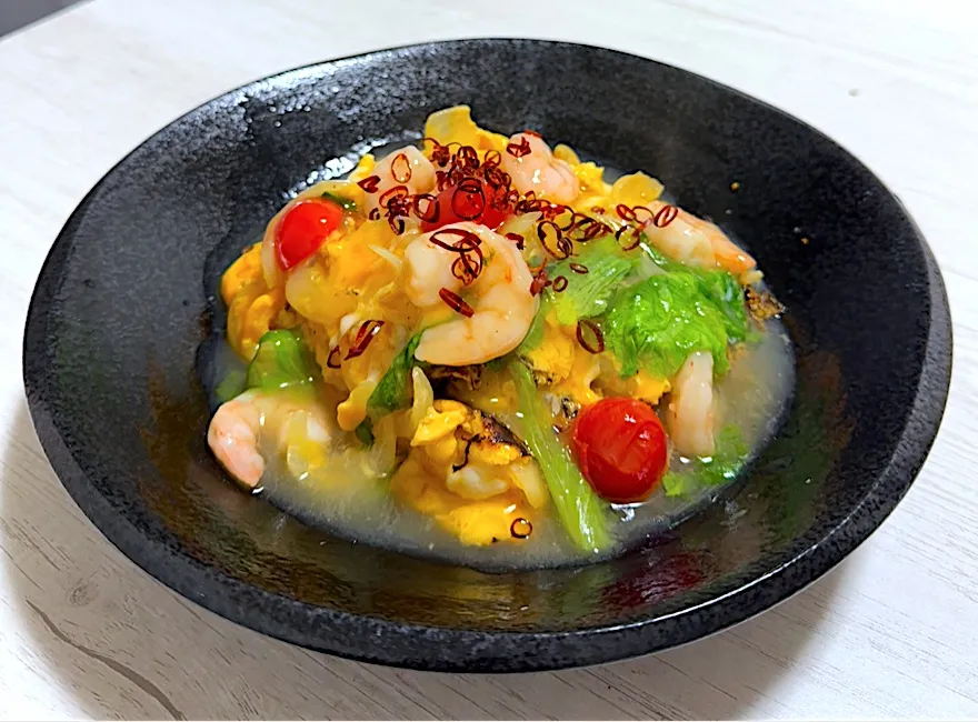 具沢山過ぎの天津丼|tap.rinさん