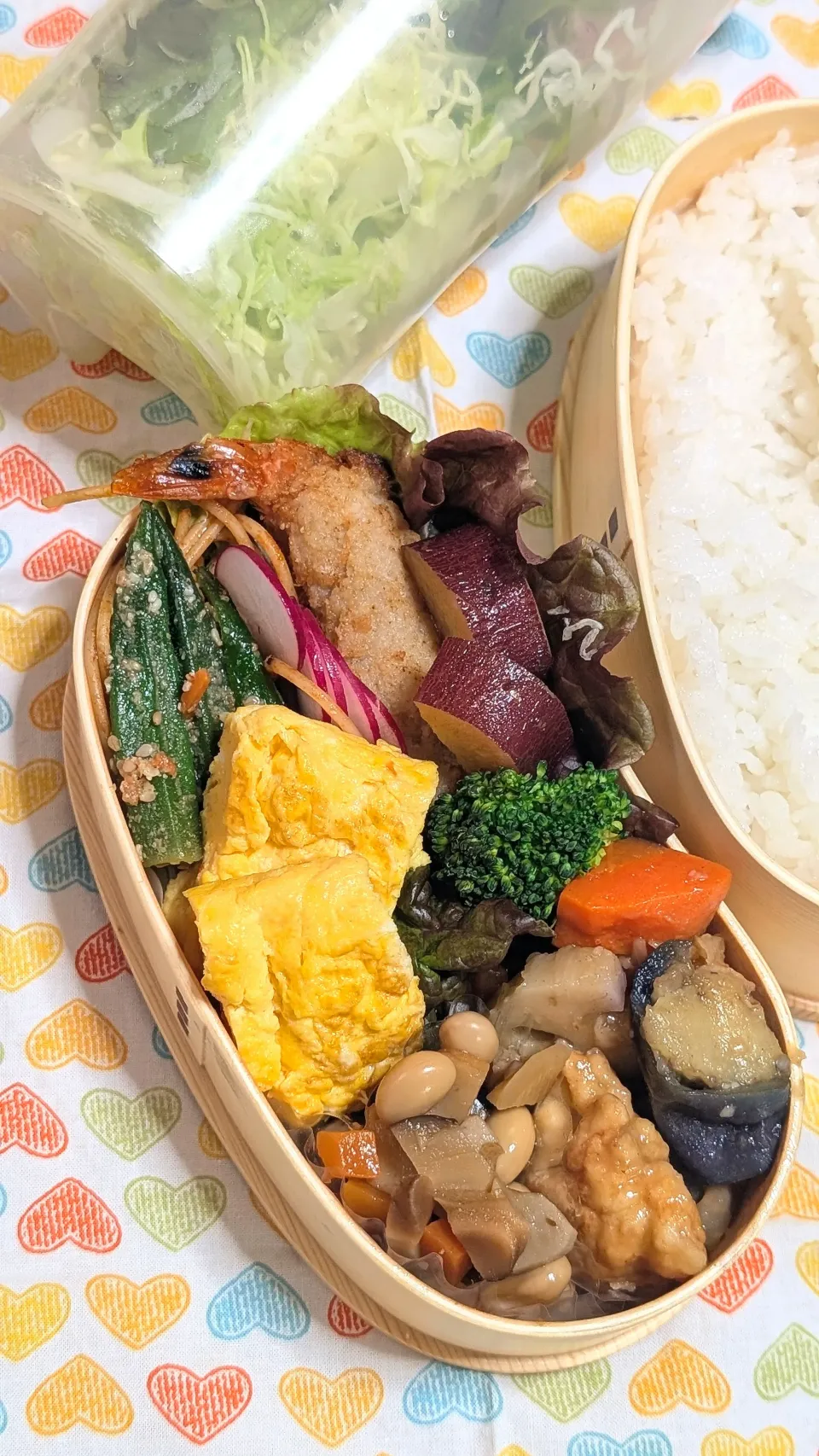 本日のお弁当〜鶏むね肉の甘酢炒め物弁当|f.1125beさん