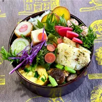 生姜焼き、ズッキーニ入り出し巻き卵、|めみさん