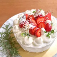 ‪𖤐.*ﾟ2025.米粉のクリスマスケーキ