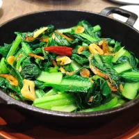 小松菜と桜海老のプランチャ|古尾谷りかこさん