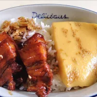Today's lunch 😋 pork belly steamed eggs|🍒lynnlicious🍒さん