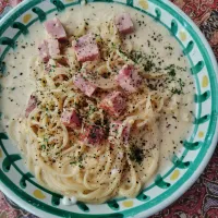 さっぱりカルボナーラ　ノンオイル&フライパン一つ|はやとさん