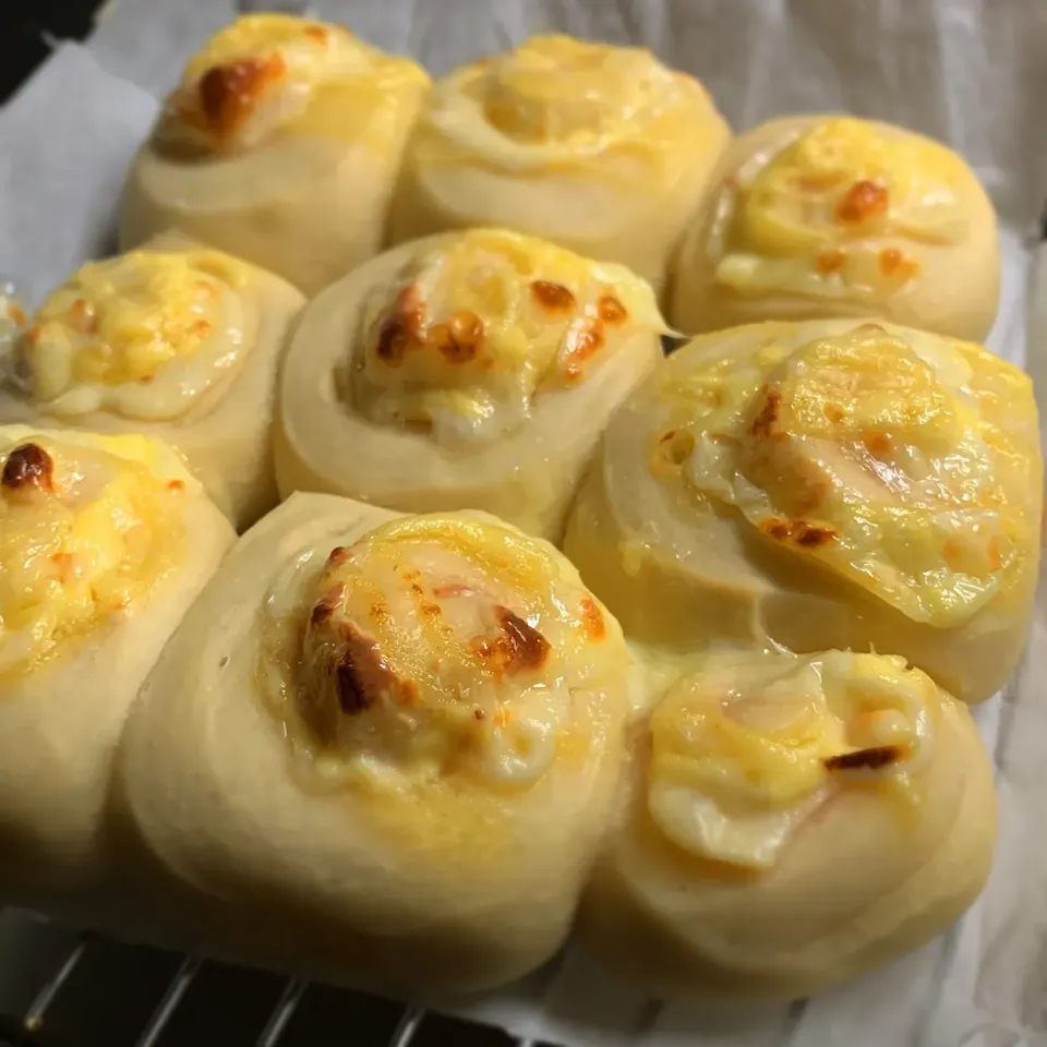 朝焼きハムチーズパン〜⑅︎◡̈︎*|yukomamachanさん