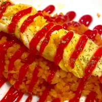 おっさん飯　モヒカンオムライス| ひげおやじさん