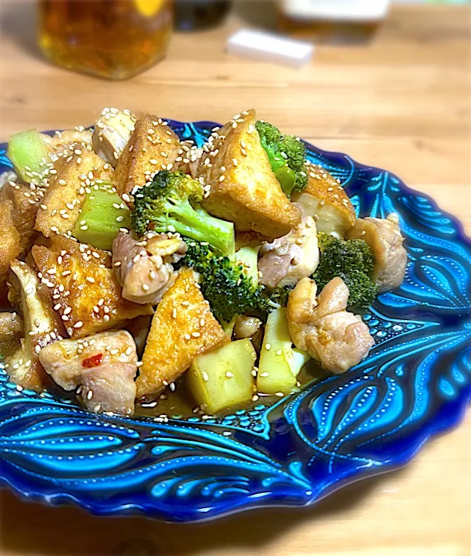 鶏ももとブロッコリーの甘辛炒め|hmさん