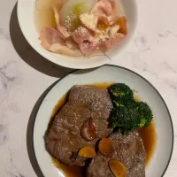 オージービーフのもも肉ステーキ|めんちゃんさん