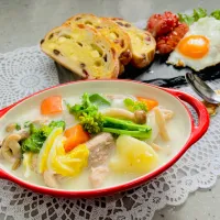 「菜の花のチキンクリームシチュー」| バシュランさん