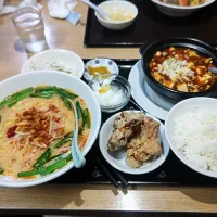 麻婆豆腐定食、中華飯(夕飯、祥瑞)|enarinさん