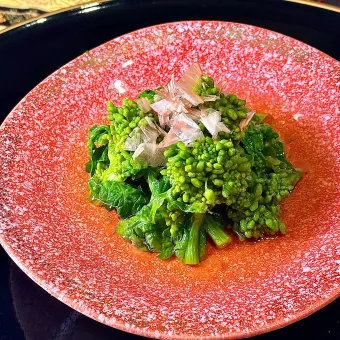 Snapdishの人気料理写真:ビミサンで菜の花のお浸し＆大根と薩摩揚の煮物