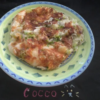 Snapdishの人気料理写真:お餅が余っていたらいかが？白菜もち・もんじゃ風✨