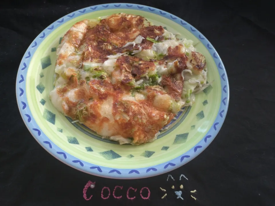 お餅が余っていたらいかが？白菜もち・もんじゃ風✨|cocco+さん