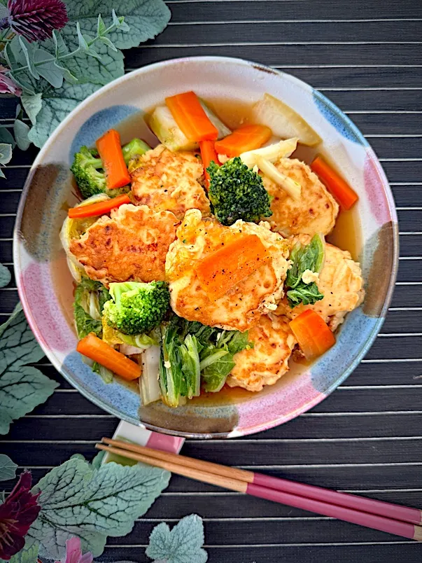 cherry🍒さんの料理 鶏団子のとろとろ白菜あんかけでお誕生日おめでとうございます🎂🎉|いっちゃんさん