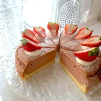 いちごみるくチーズケーキ🍓