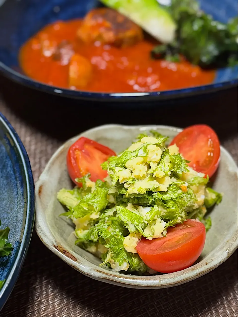 わさび菜の和風ポテトサラダ|goo_goo💕さん