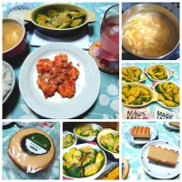 エビチリ、コーンスープ|うたかた。さん