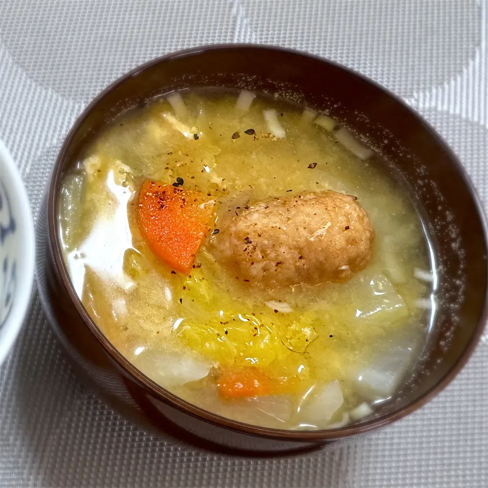 アルモンデ鶏団子のお味噌汁|morimi32さん