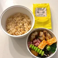 ハニーマスタードチキン
えびひじき揚げ
シャウエッセン
ひじき煮
枝豆
ブロッコリー
バターライス
檸檬♡|ayumomさん