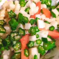 長芋とトマトのネバネバ|Mayayaさん