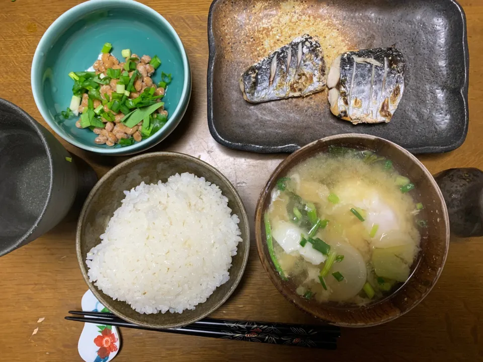 夕食　サゴシの塩焼き|ATさん