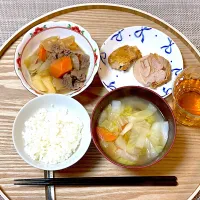 夕飯 肉じゃがなど|ふわふわさん