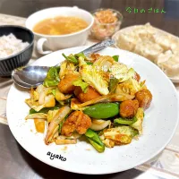 鶏唐揚げの回鍋肉風|亜矢子さん