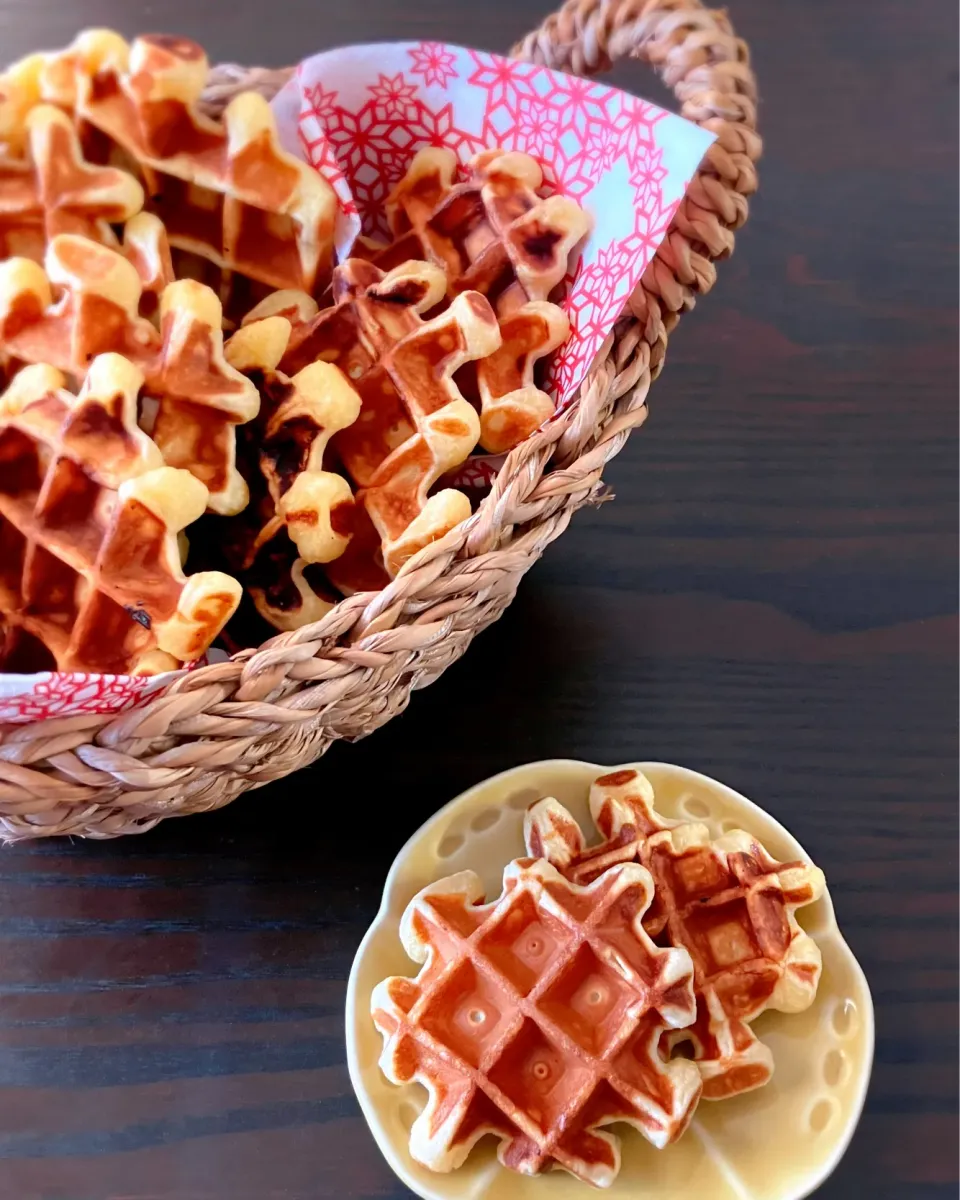 ヨーグルトワッフル|うさかめさん